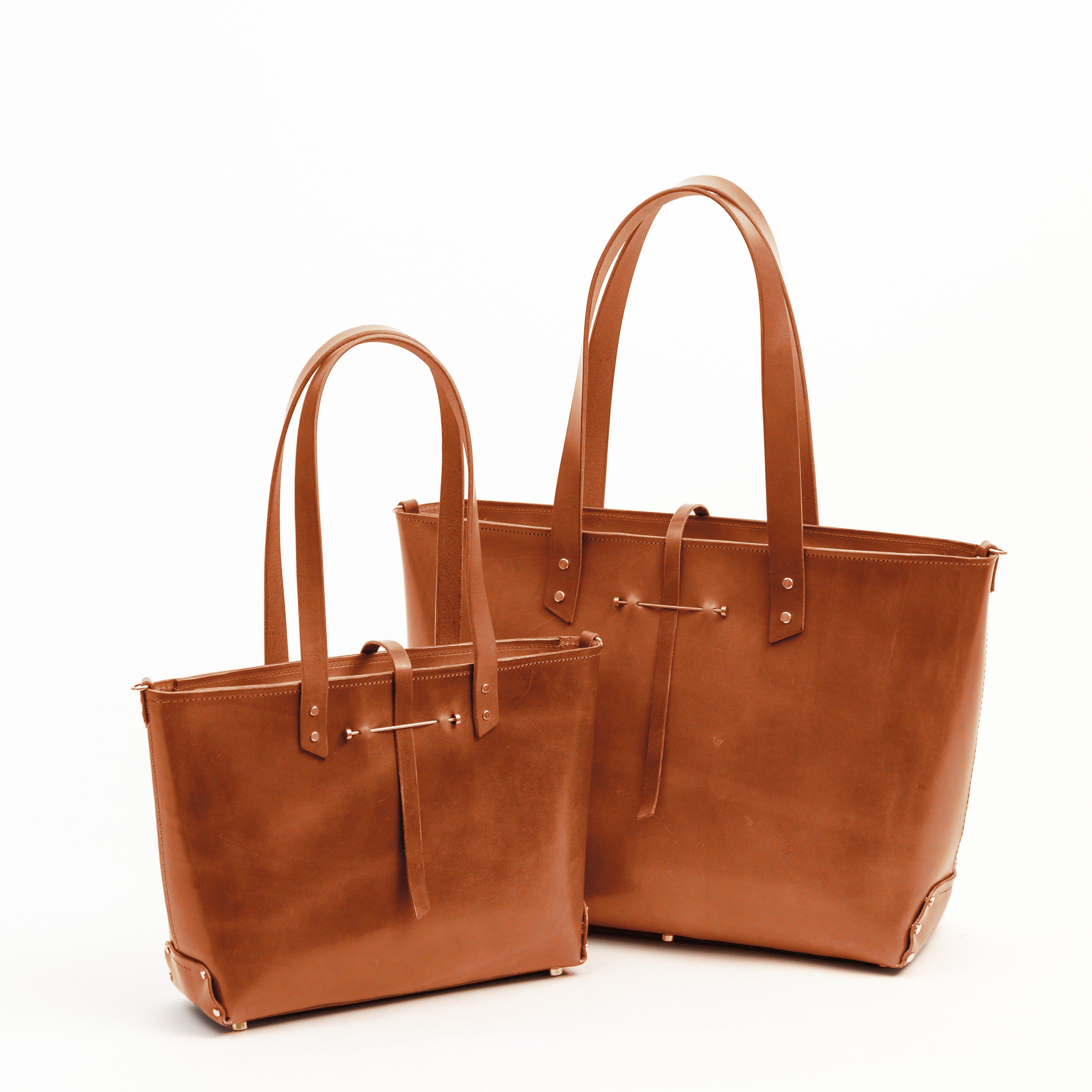 East West Zip Tote Large | Hazelnut