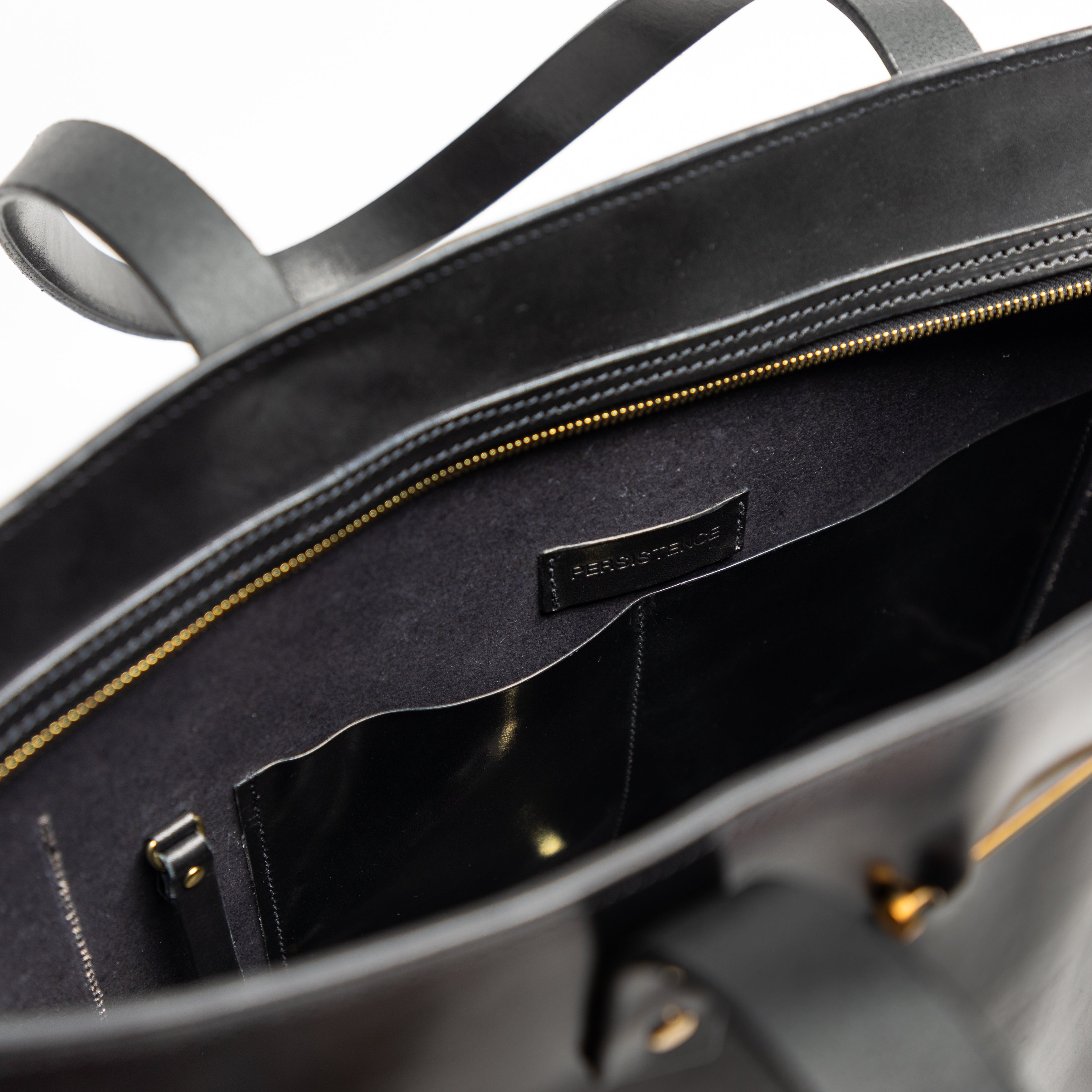 East West Zip Tote Large | Black