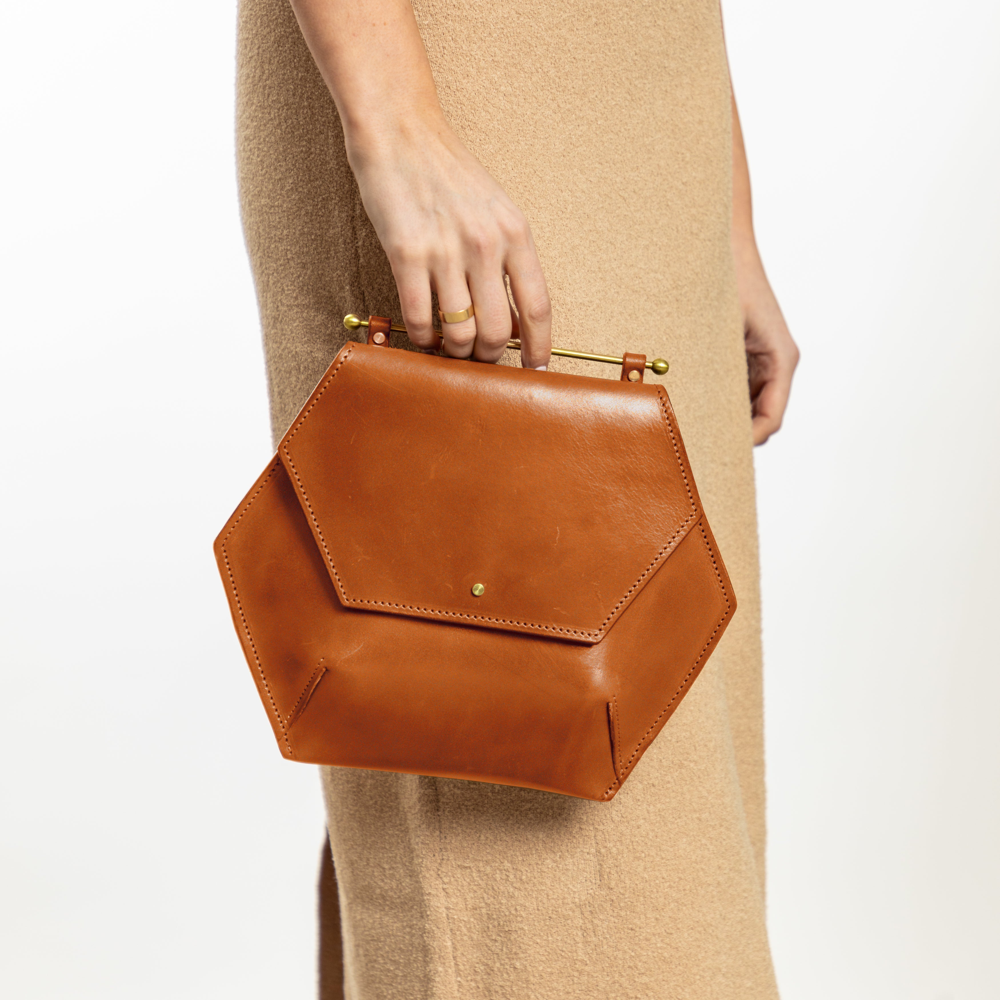 Honeycomb Bag Large | Hazelnut