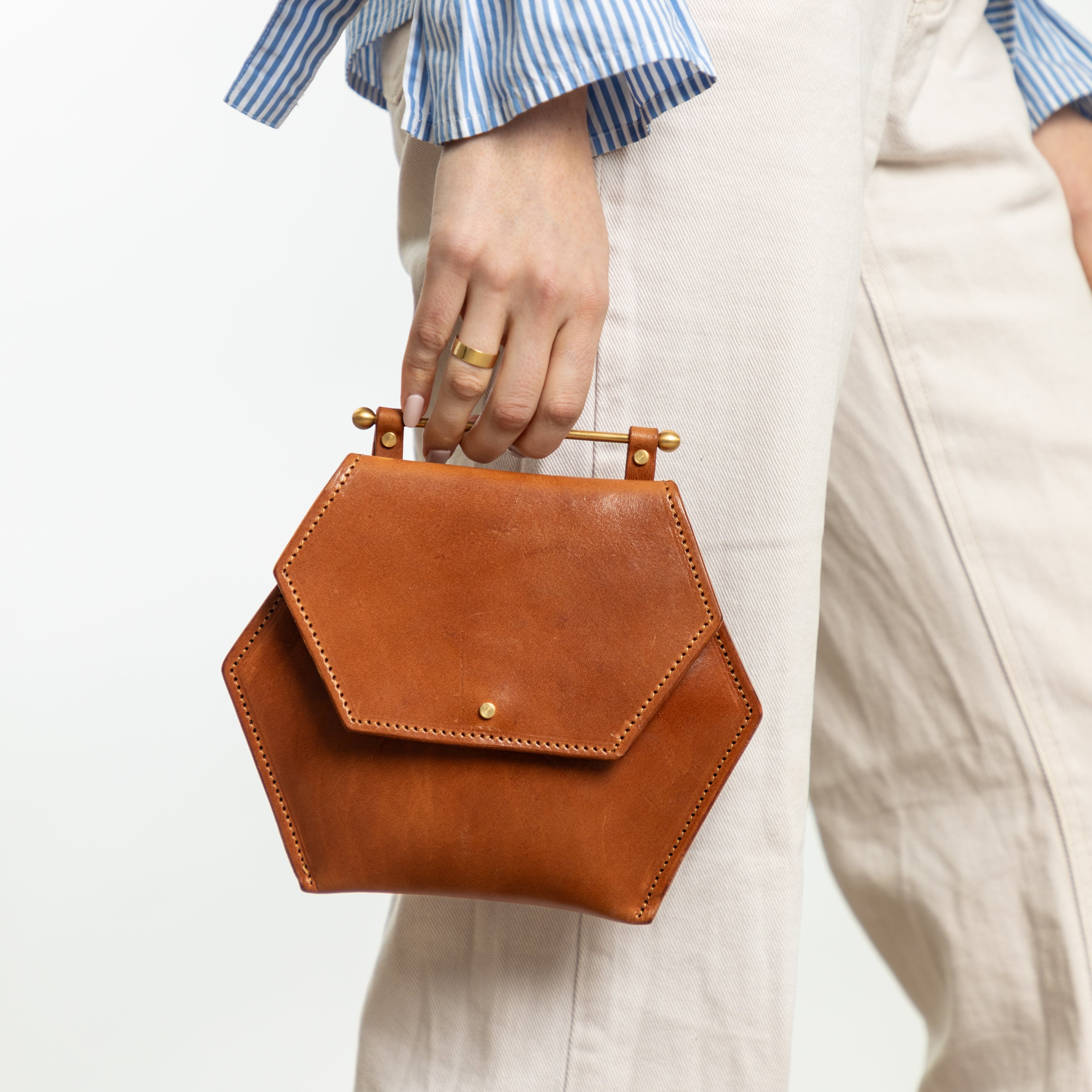 Honeycomb Bag Small | Hazelnut