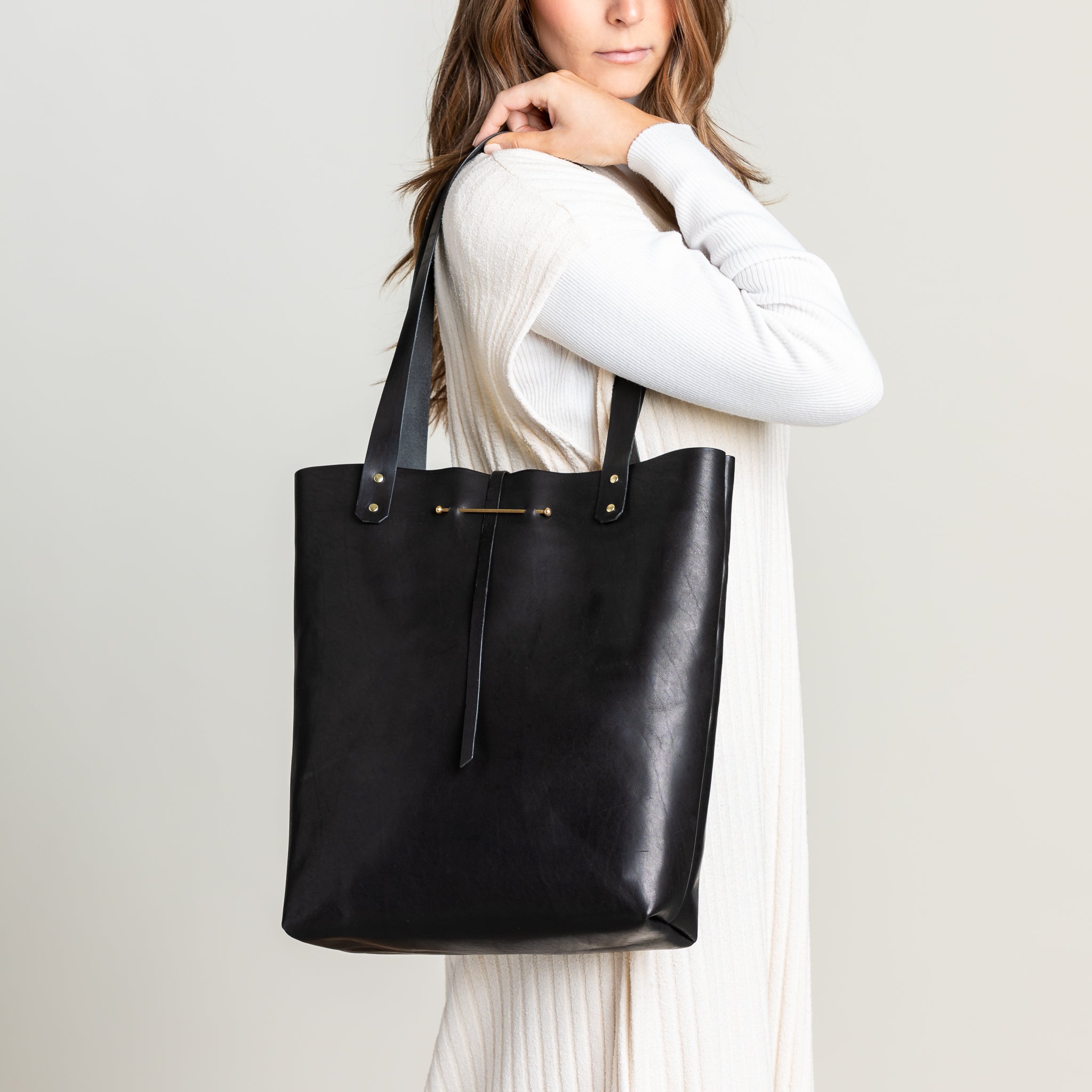 North South Tote Large | Black