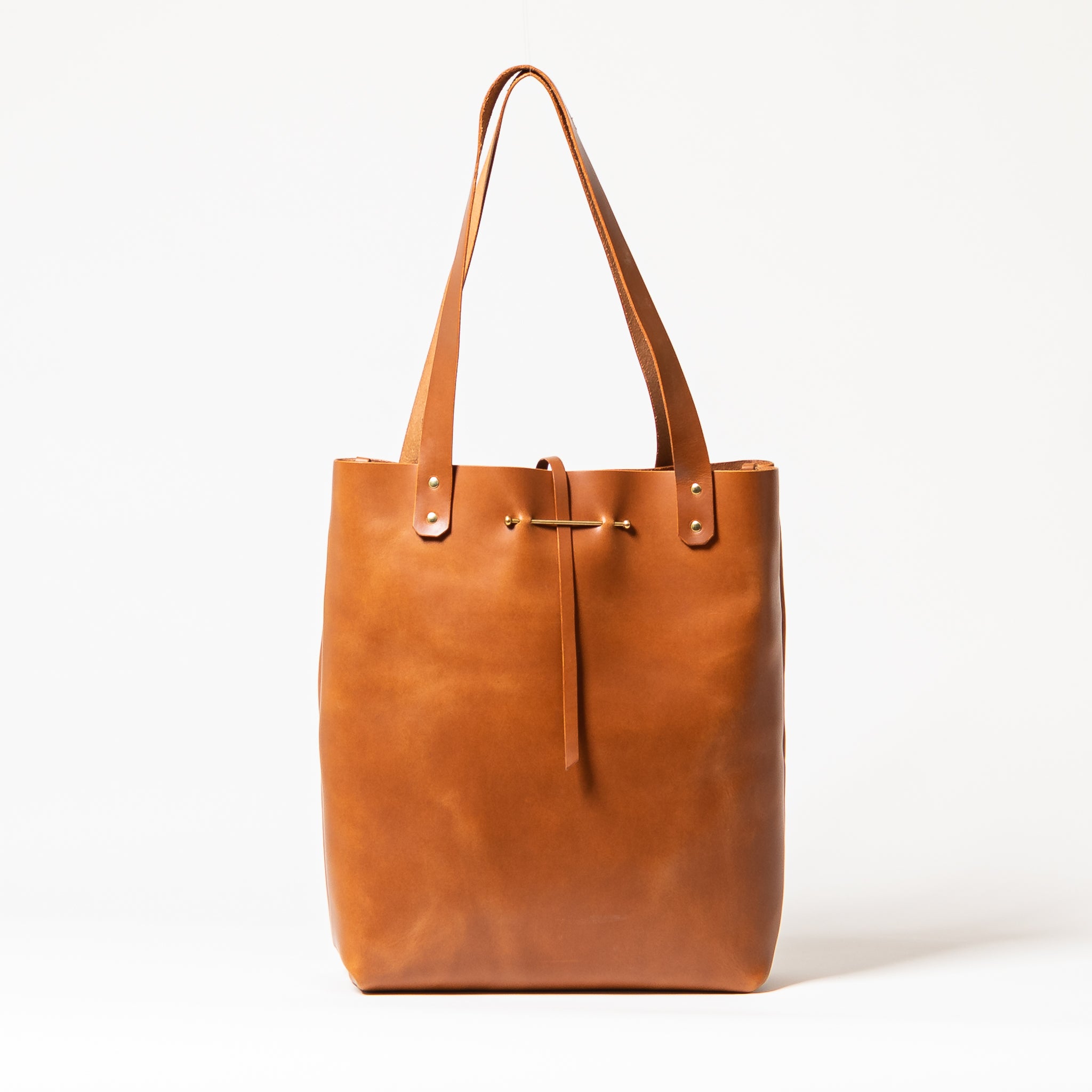 North South Tote Large | Cognac