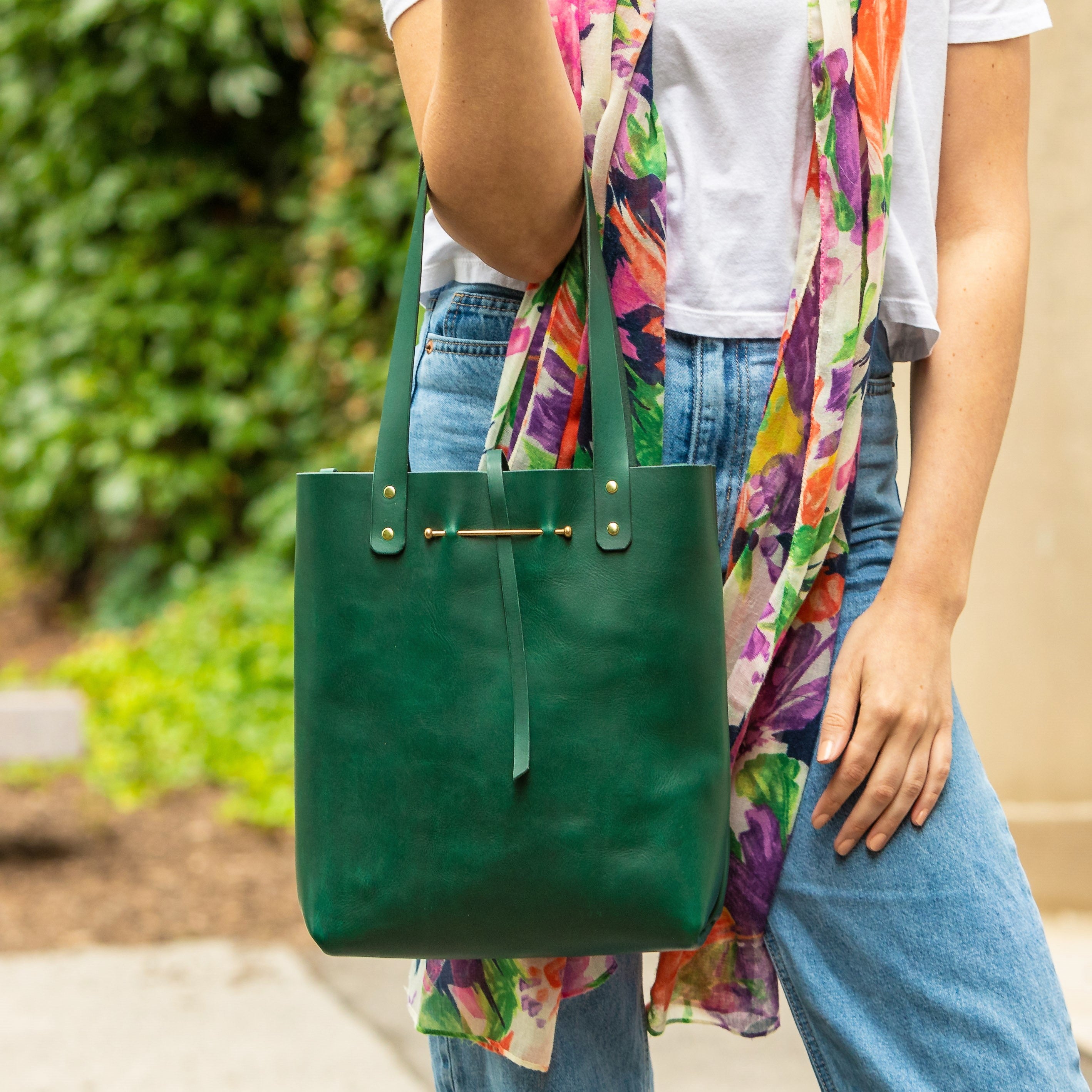 North South Tote Small | Forest