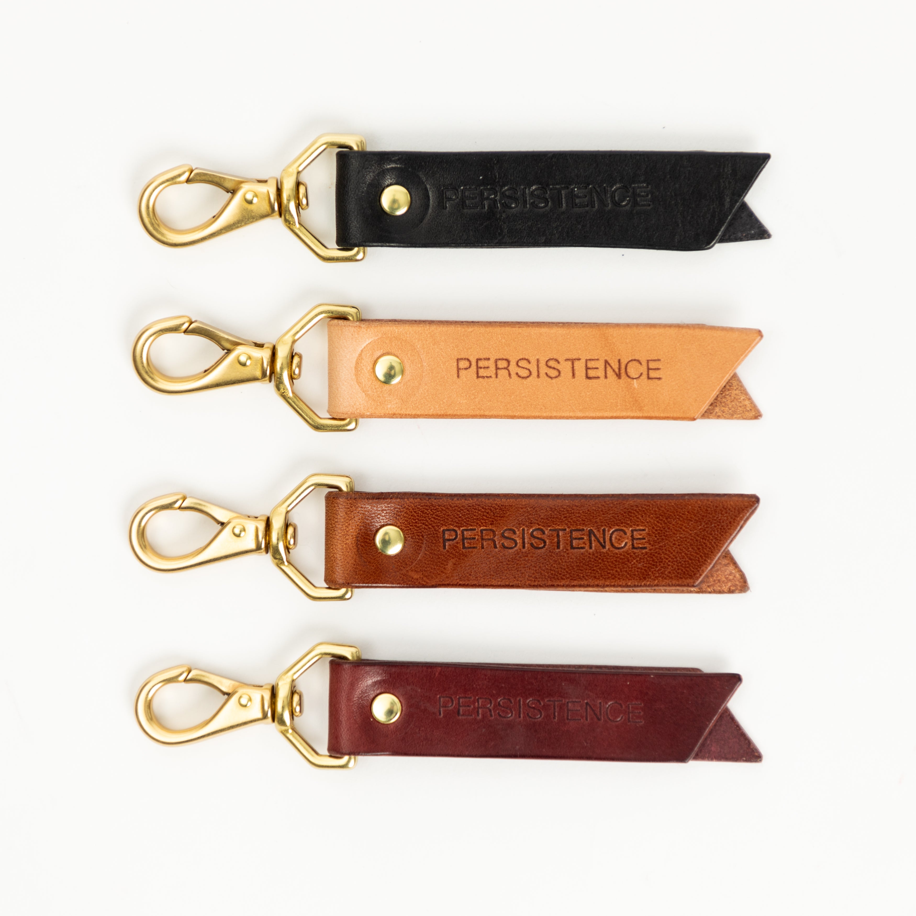 Chevron Keychain | Oxblood