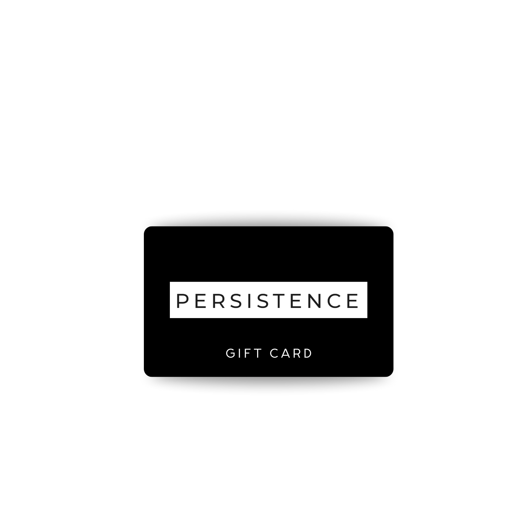 PERSISTENCE Gift Card featuring sleek, minimalist design representing high-quality luxury craftsmanship and timeless elegance.