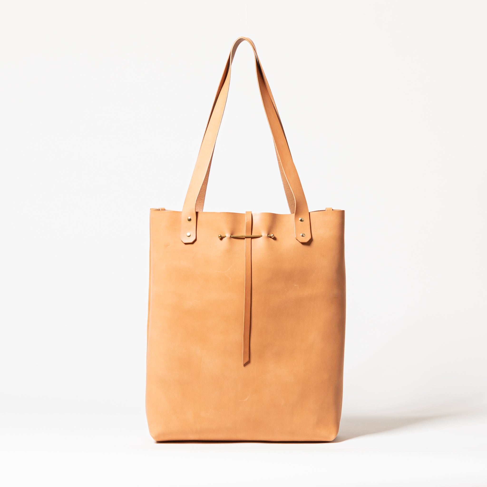 Leather Tote - Natural