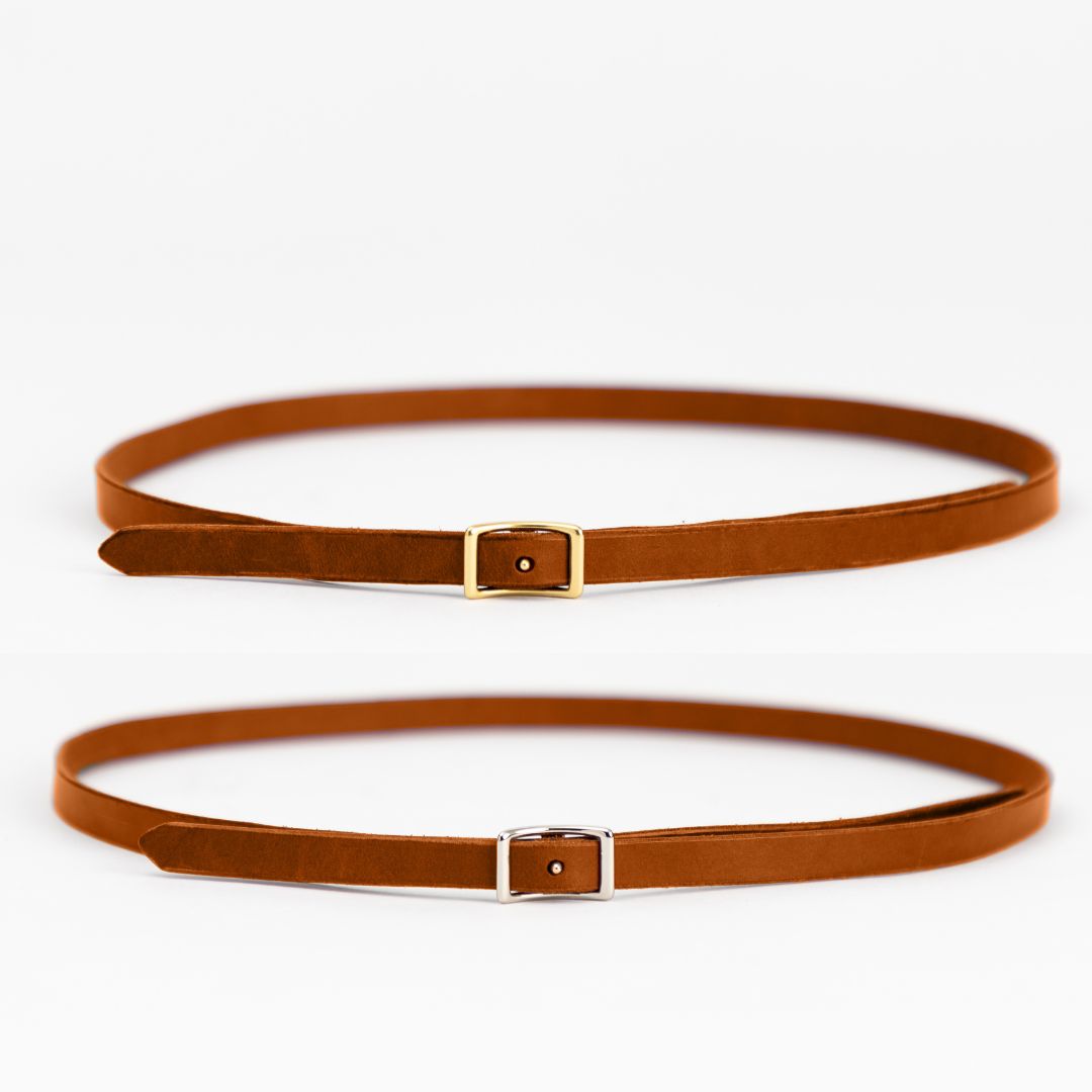 Skinny Capsule Belt Set | Hazelnut