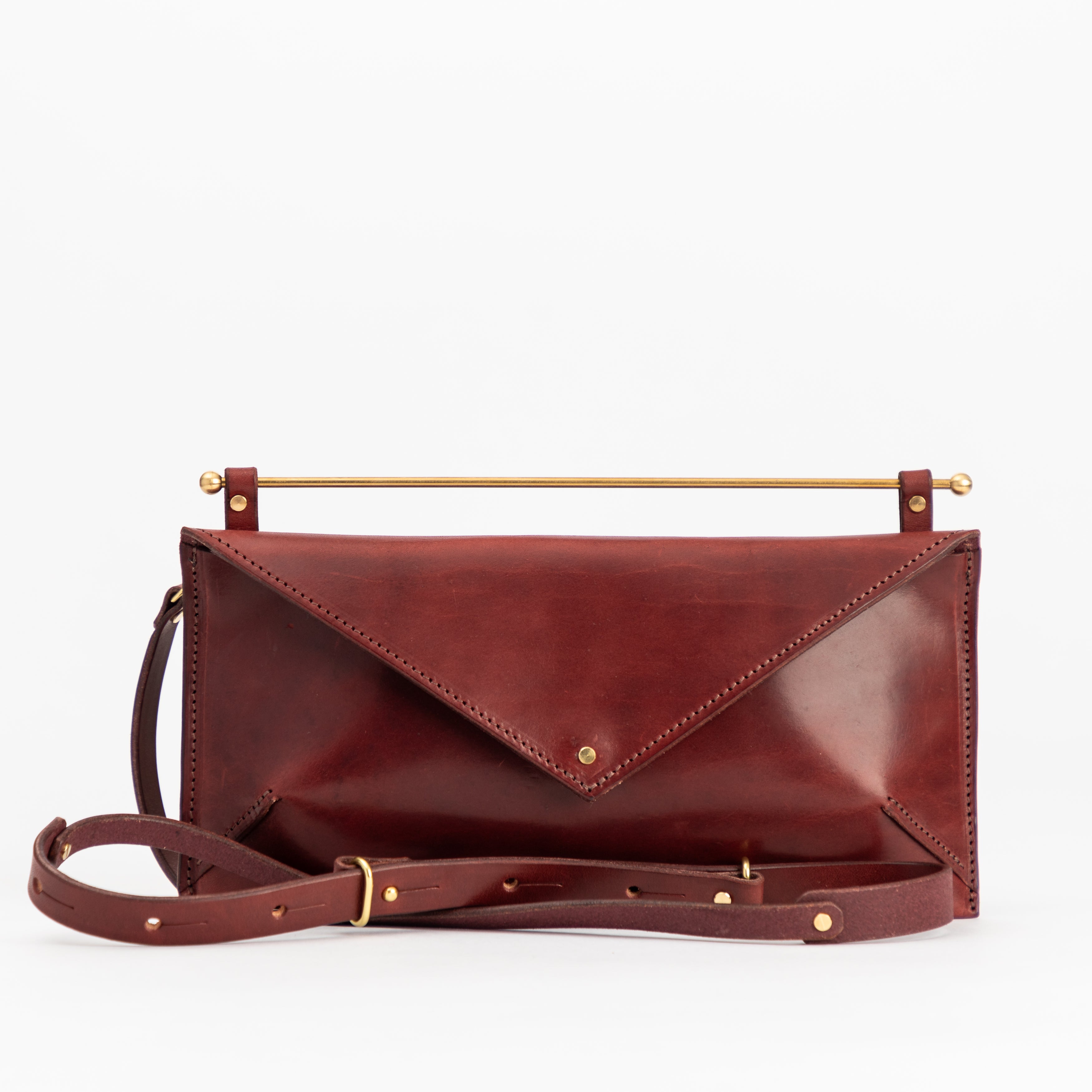 East West Envelope | Oxblood