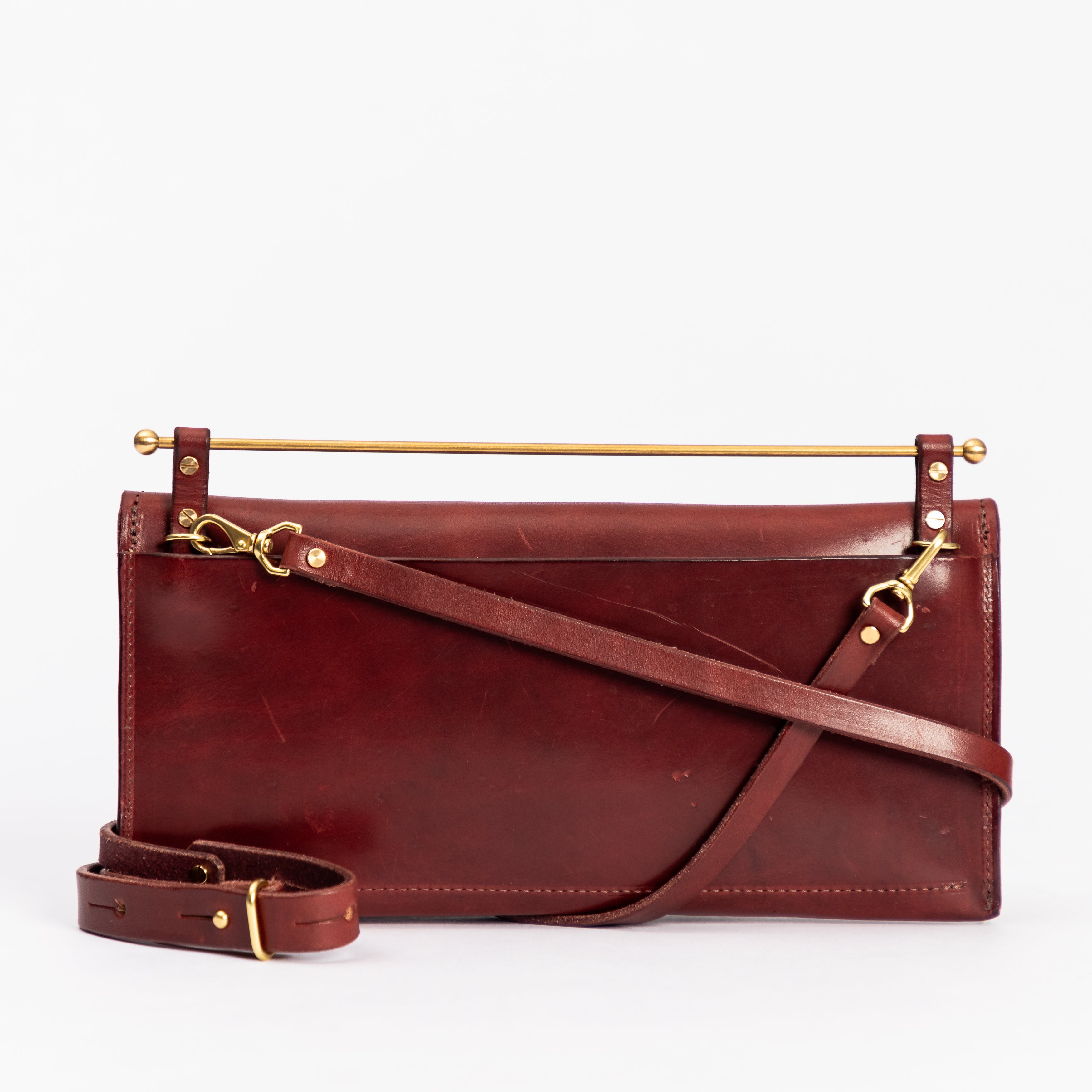 East West Envelope | Oxblood