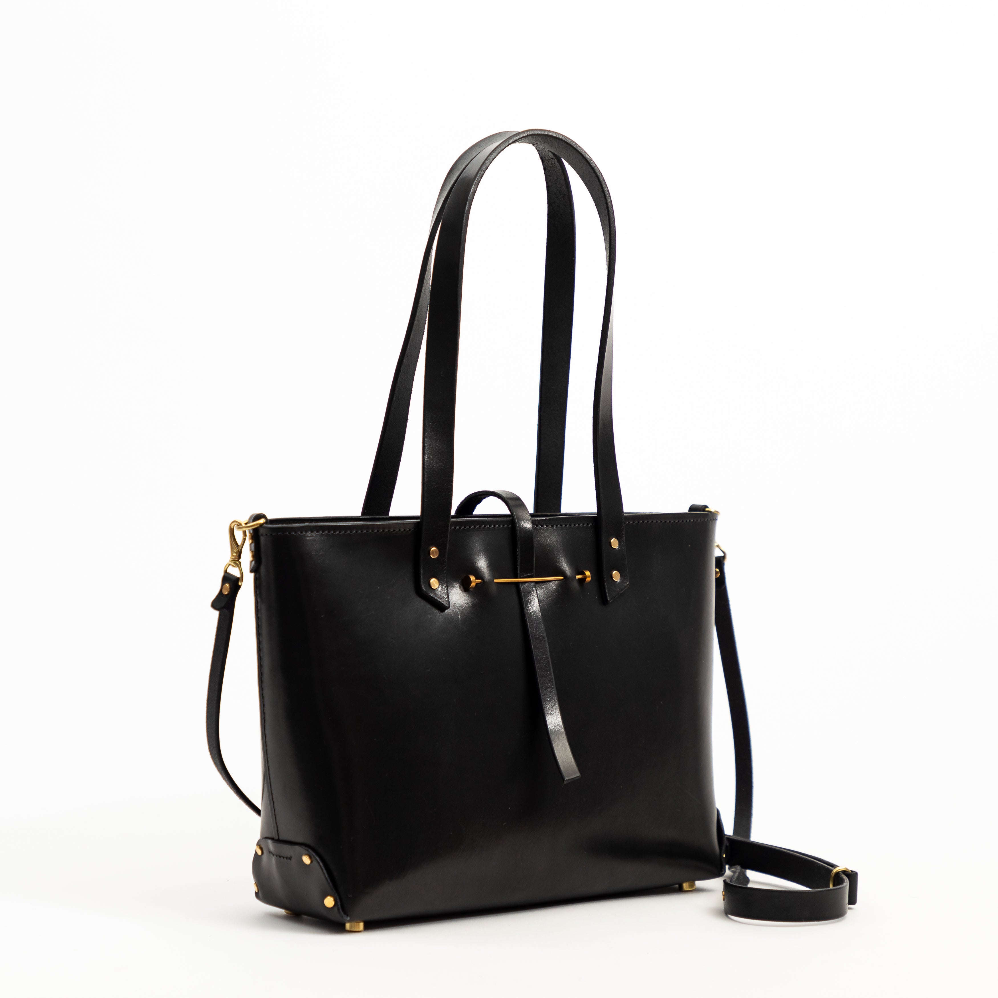 East West Zip Tote Small | Black