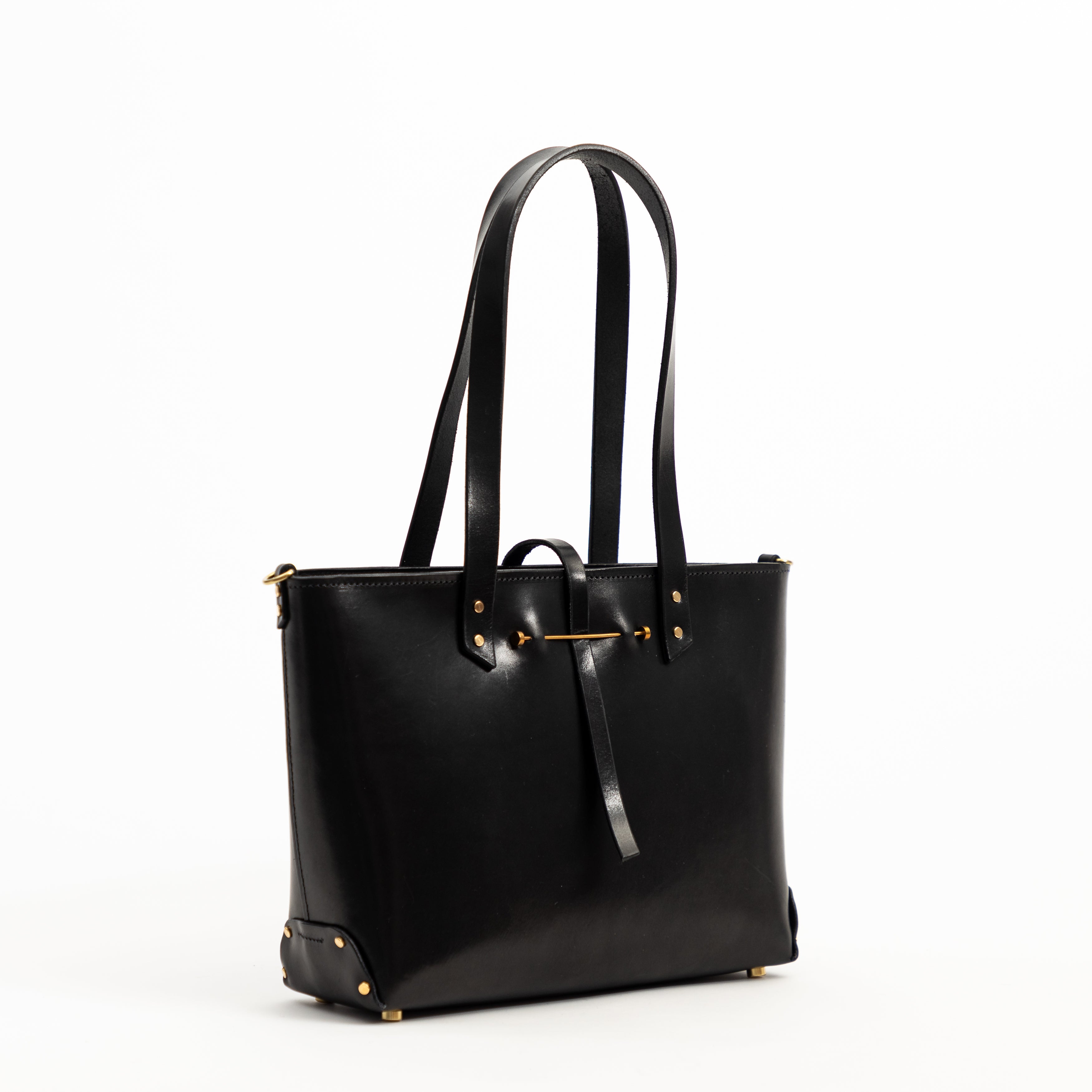 East West Zip Tote Small | Black