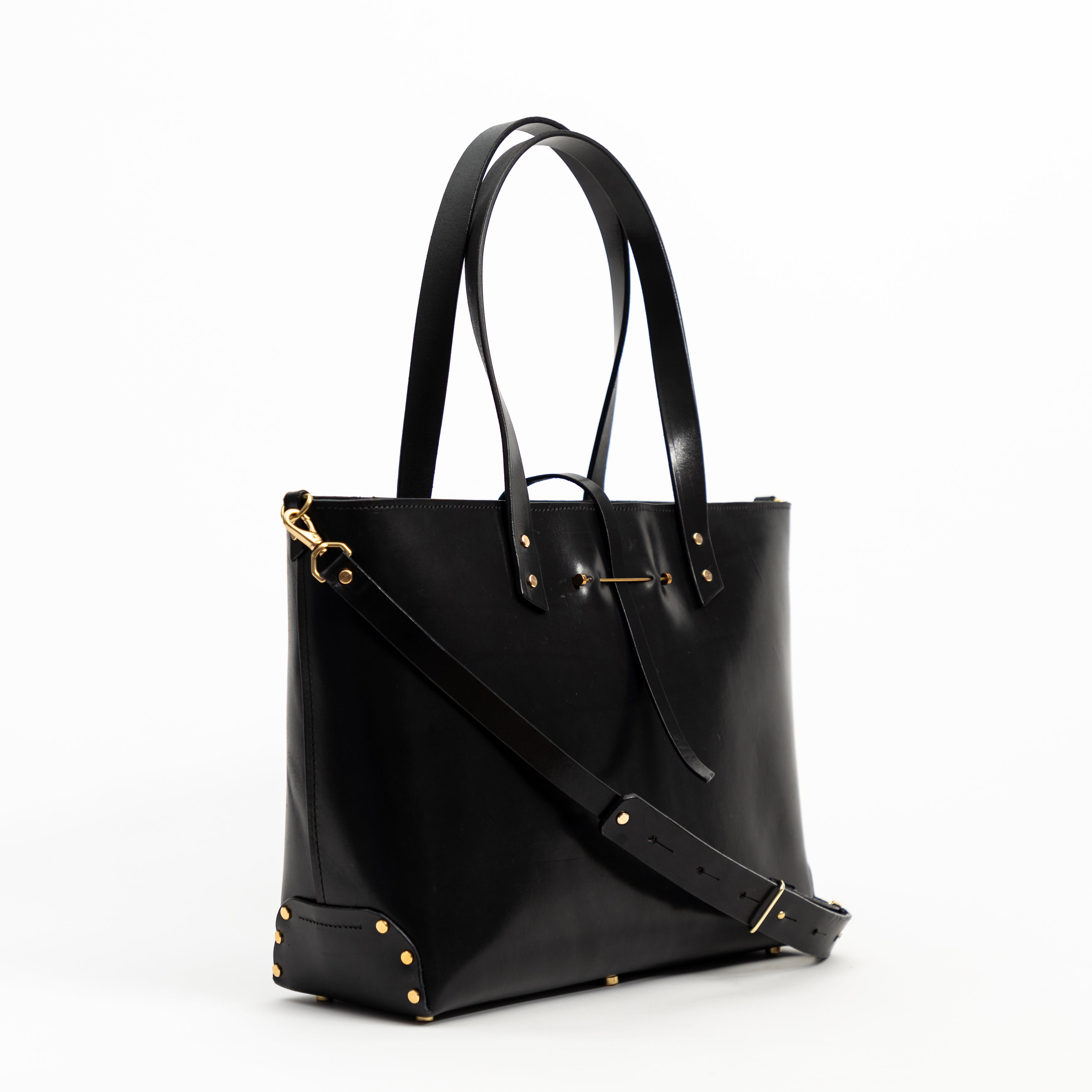 East West Zip Tote Large | Black