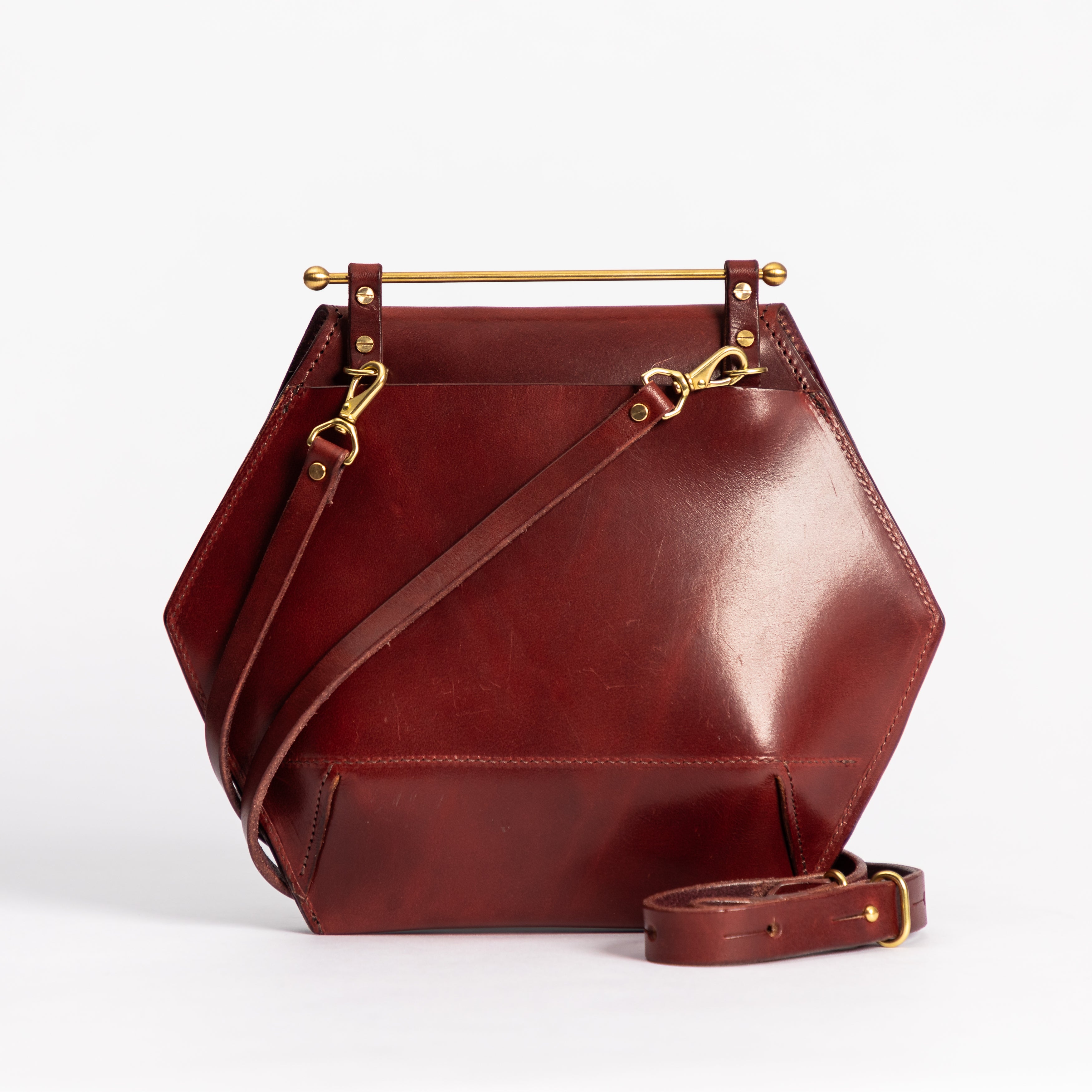 Honeycomb Bag Large | Oxblood