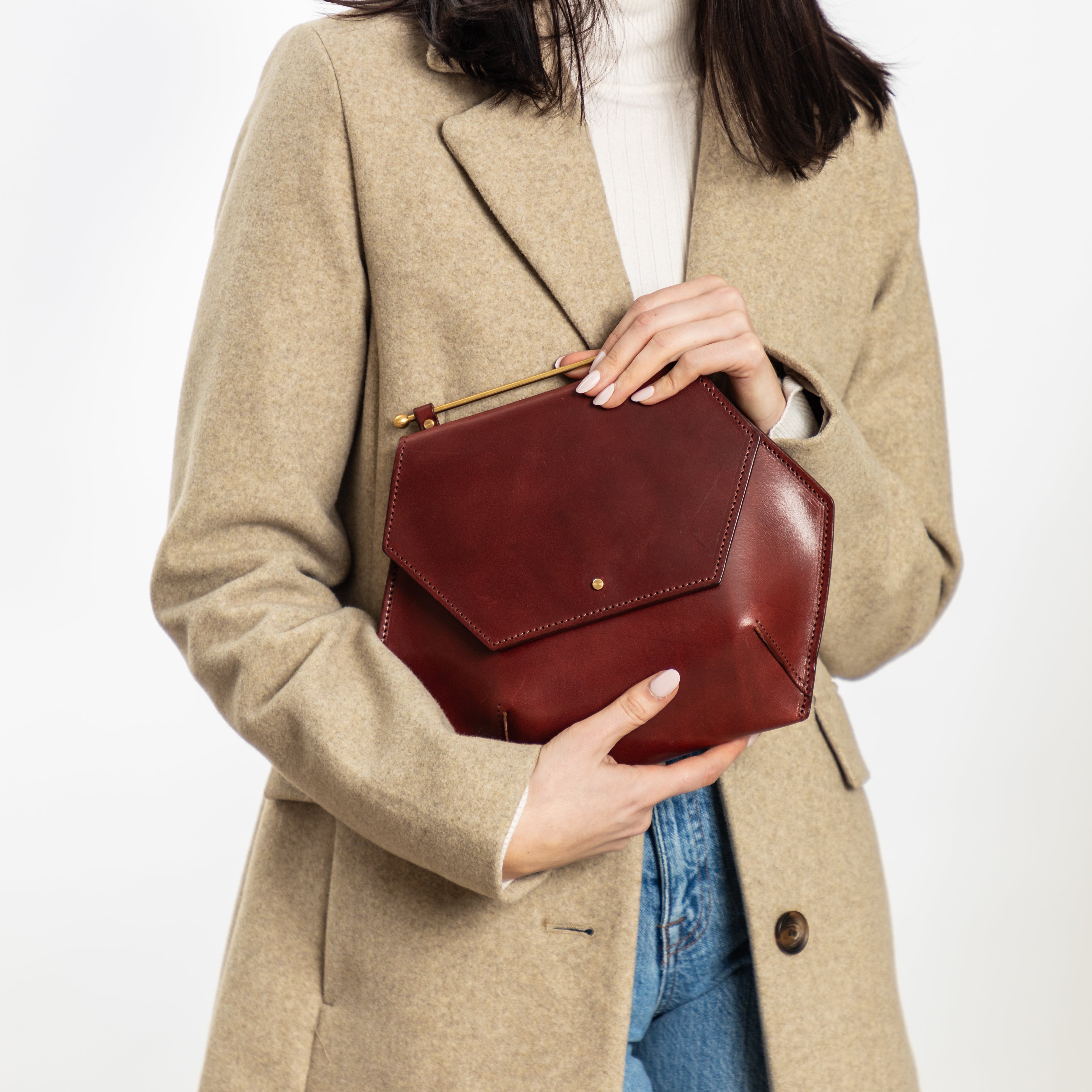 Honeycomb Bag Large | Oxblood