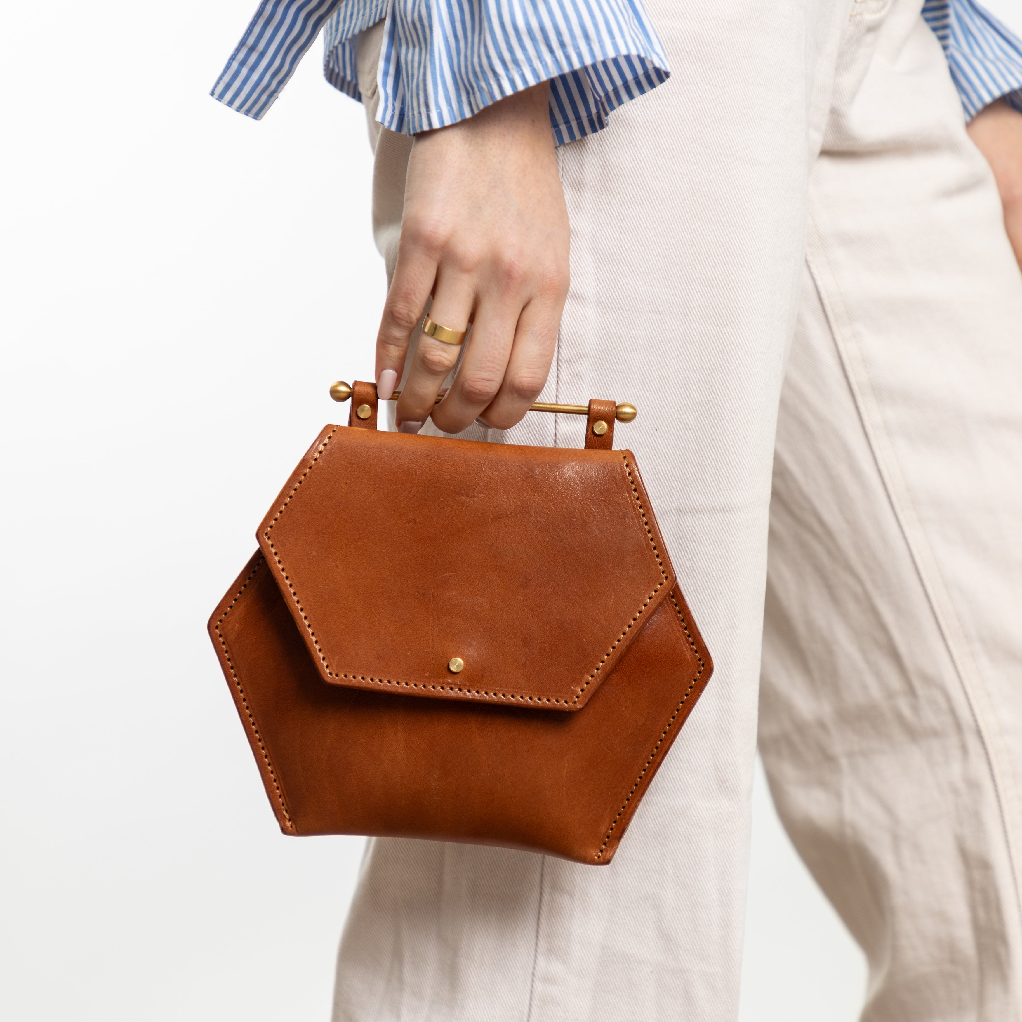 Honeycomb Bag Small | Hazelnut