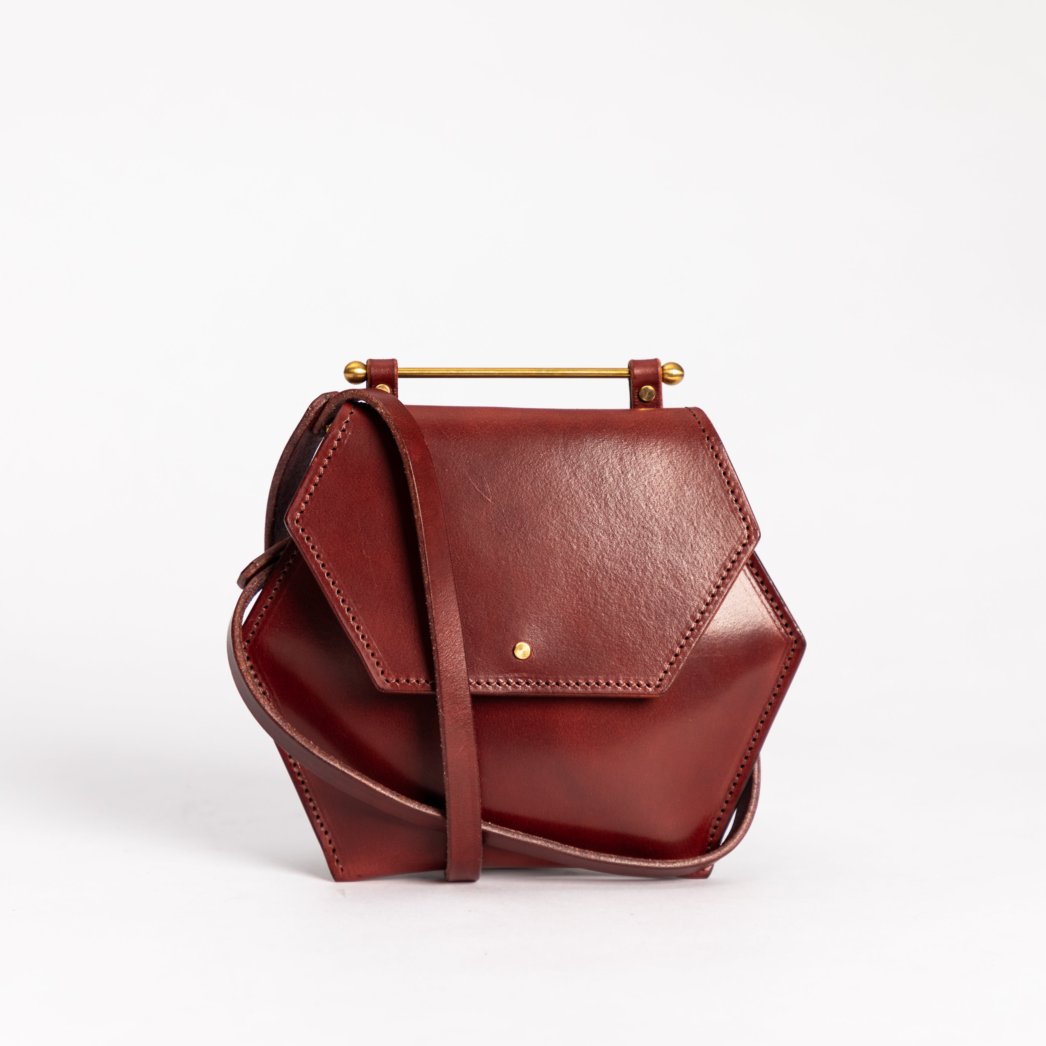 Honeycomb Bag Small | Oxblood