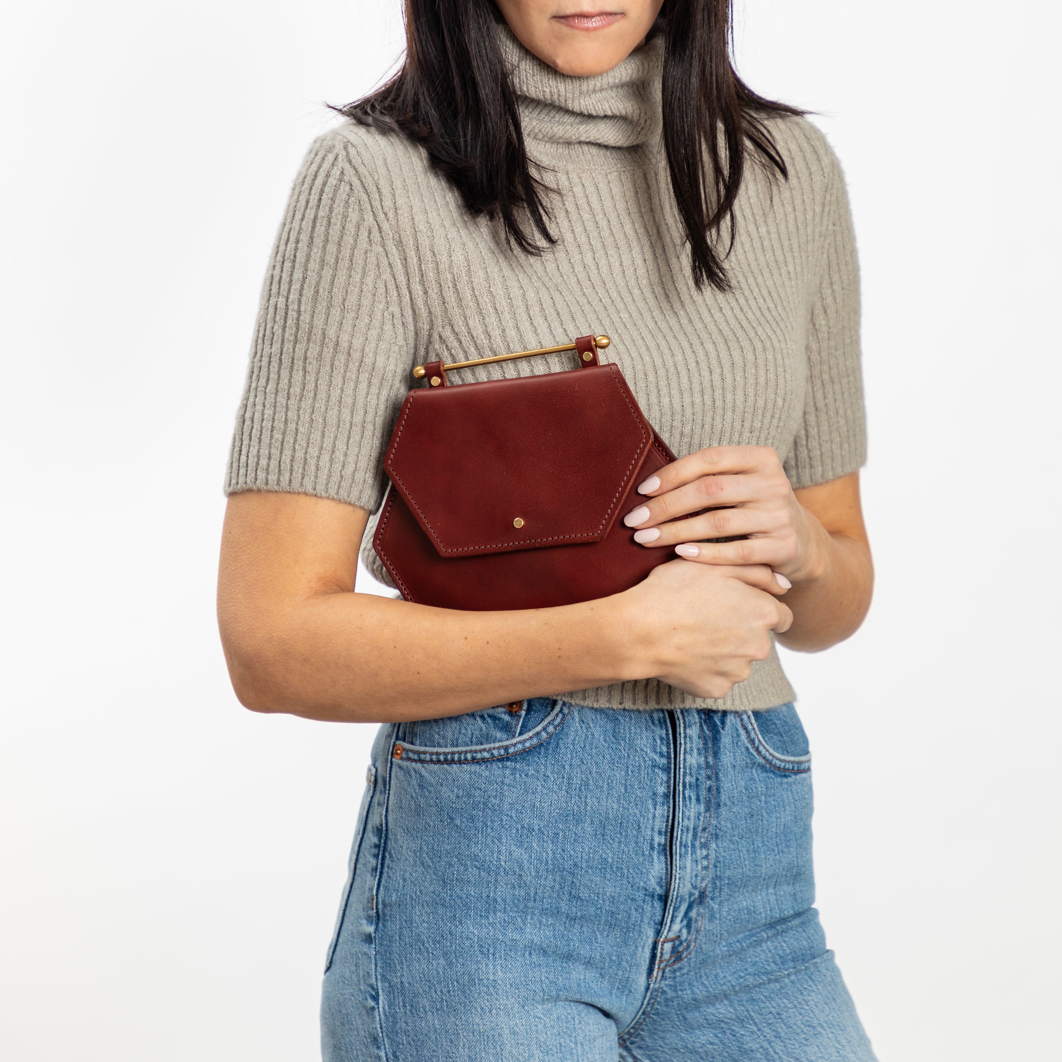 Honeycomb Bag Small | Oxblood