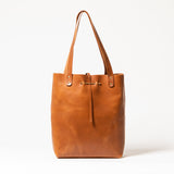 Large Closure Tote | Cognac