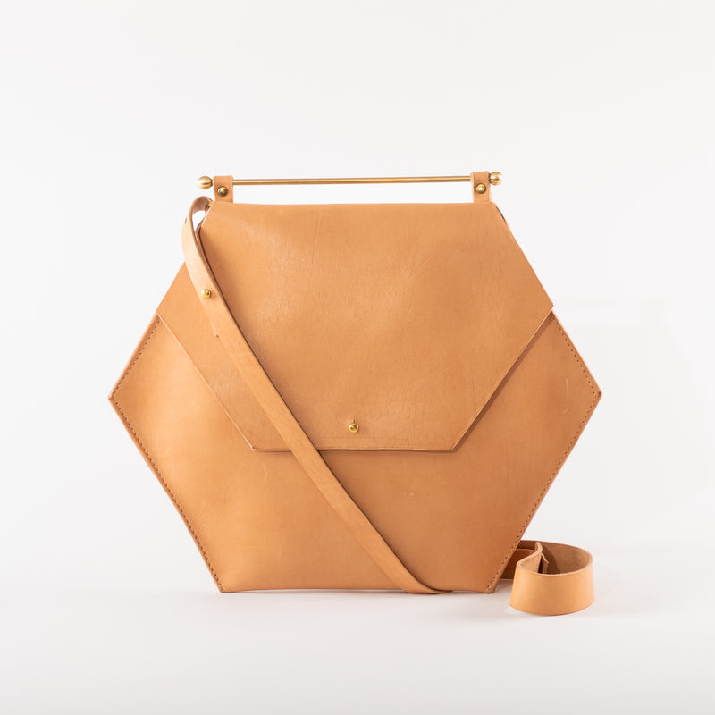 Large Hexagon Bag | Natural