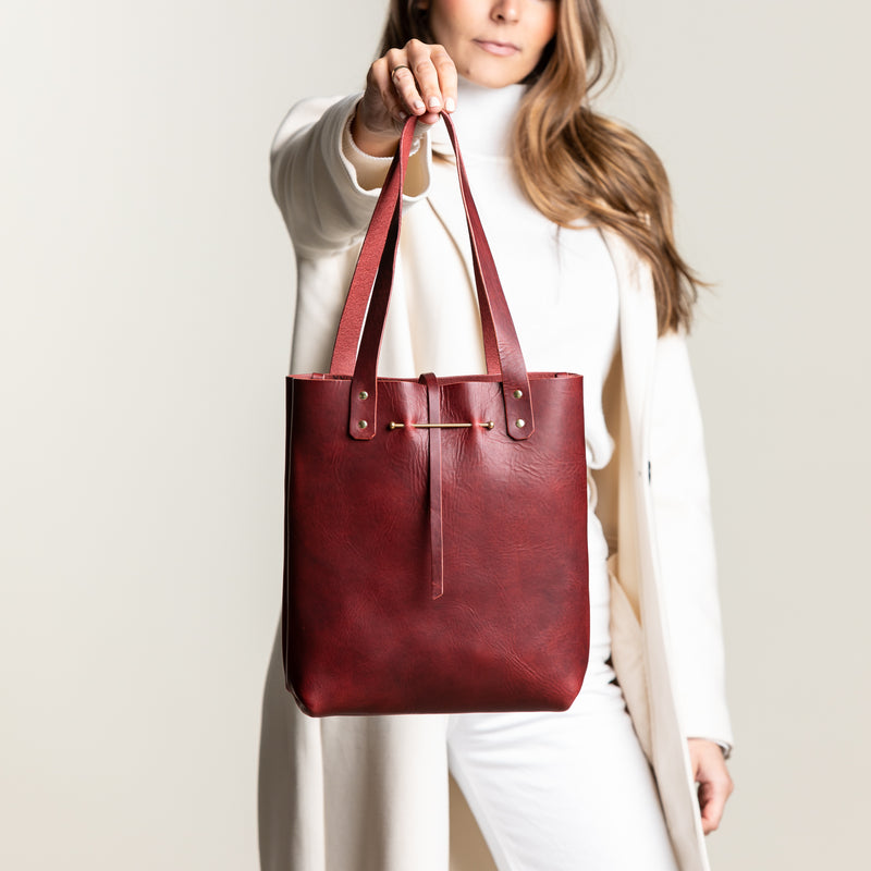 Small Closure Tote | Rosewood